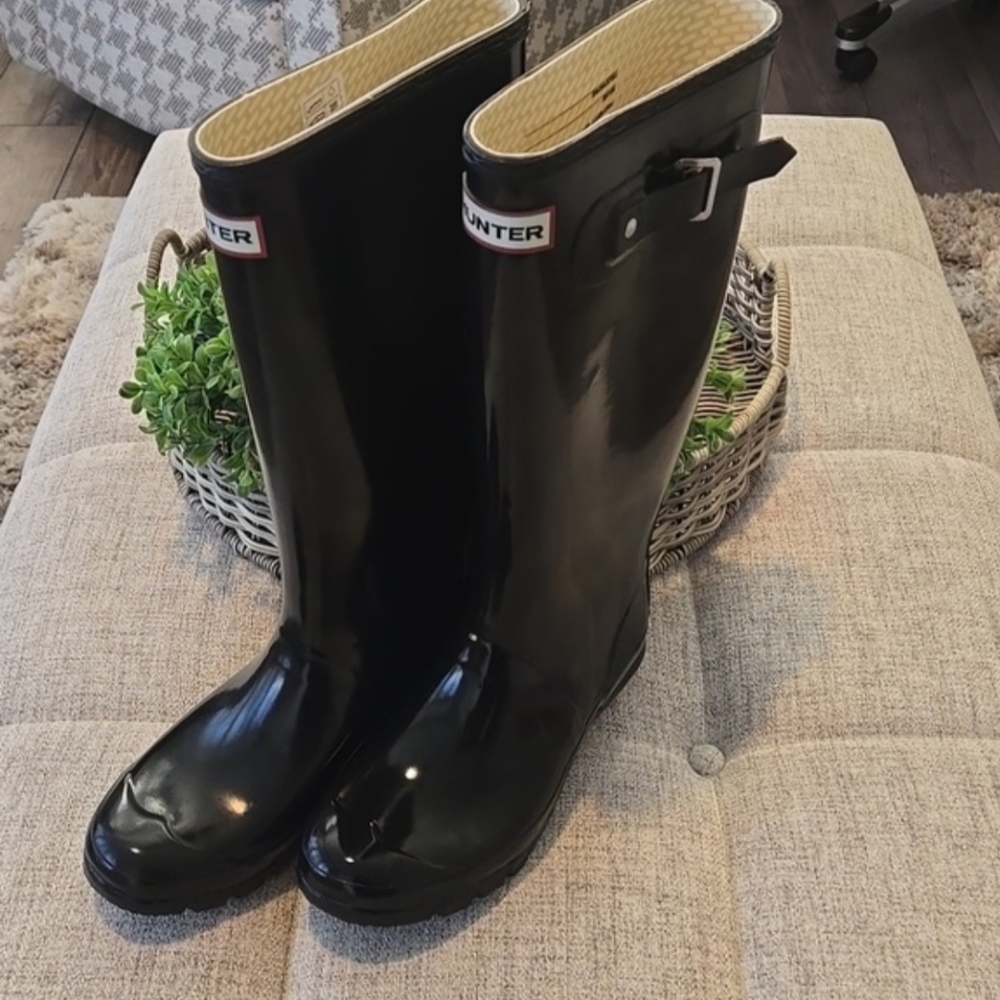 Hunter Original Tall Glossy Black Boots